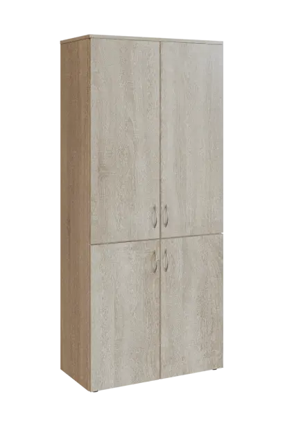 N 5 - 84D kancelářská skříň, 4-dveřová, 1800x800x400, dub bardolino